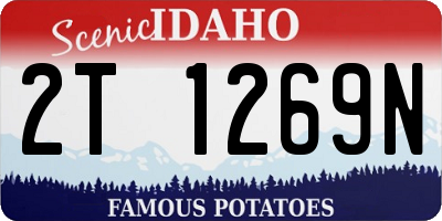 ID license plate 2T1269N