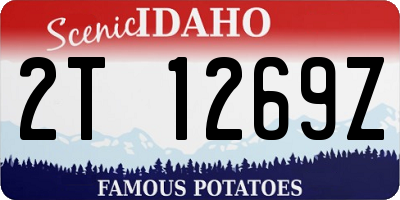 ID license plate 2T1269Z