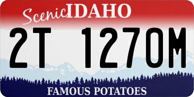 ID license plate 2T1270M