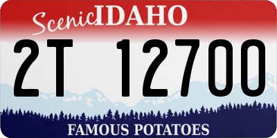 ID license plate 2T1270O