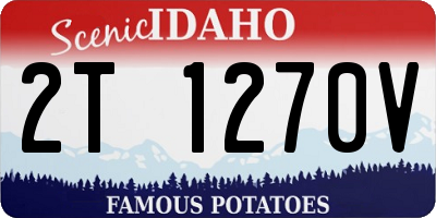 ID license plate 2T1270V