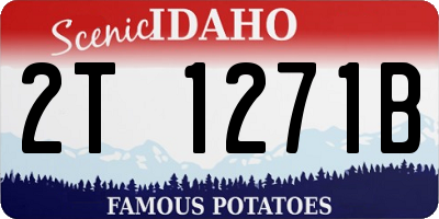 ID license plate 2T1271B