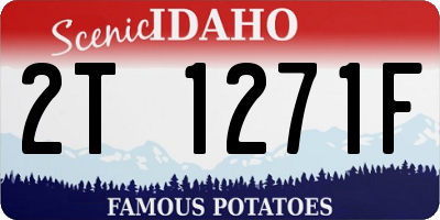 ID license plate 2T1271F