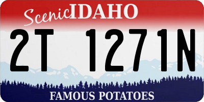 ID license plate 2T1271N