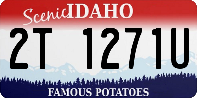 ID license plate 2T1271U