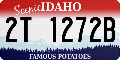 ID license plate 2T1272B