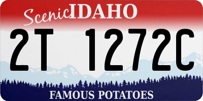ID license plate 2T1272C