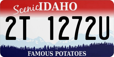 ID license plate 2T1272U