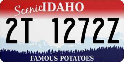 ID license plate 2T1272Z