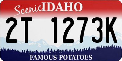 ID license plate 2T1273K