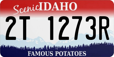 ID license plate 2T1273R