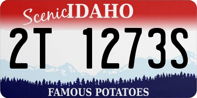 ID license plate 2T1273S