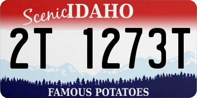 ID license plate 2T1273T