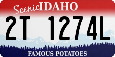 ID license plate 2T1274L