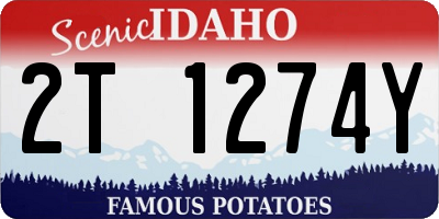 ID license plate 2T1274Y