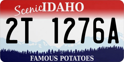 ID license plate 2T1276A