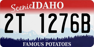 ID license plate 2T1276B