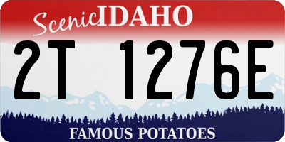 ID license plate 2T1276E