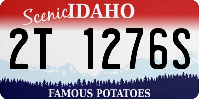 ID license plate 2T1276S