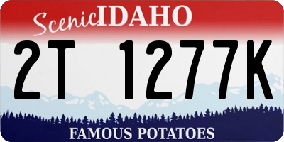 ID license plate 2T1277K