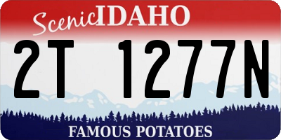 ID license plate 2T1277N