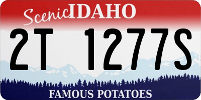 ID license plate 2T1277S