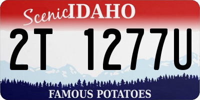 ID license plate 2T1277U