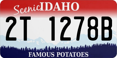 ID license plate 2T1278B