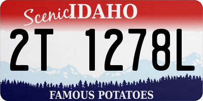 ID license plate 2T1278L