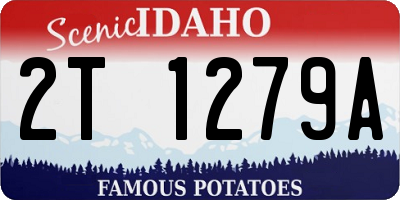 ID license plate 2T1279A