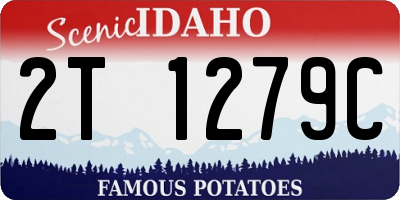 ID license plate 2T1279C