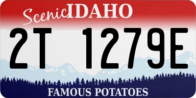 ID license plate 2T1279E