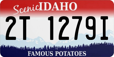 ID license plate 2T1279I