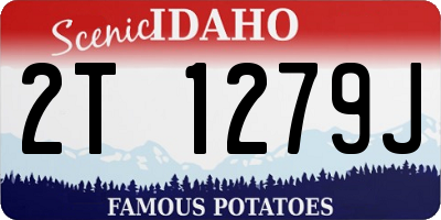 ID license plate 2T1279J