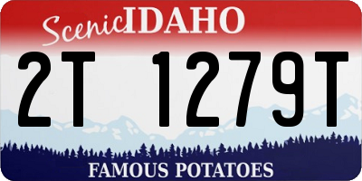 ID license plate 2T1279T