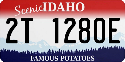ID license plate 2T1280E