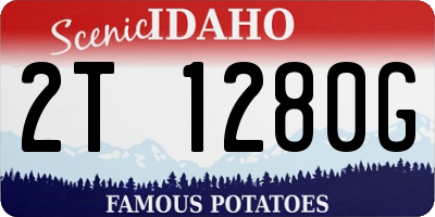 ID license plate 2T1280G