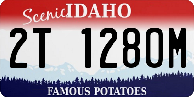 ID license plate 2T1280M