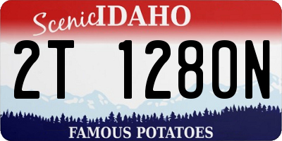 ID license plate 2T1280N