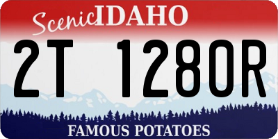 ID license plate 2T1280R