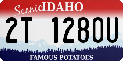 ID license plate 2T1280U