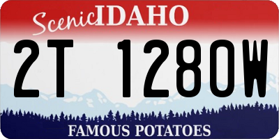ID license plate 2T1280W
