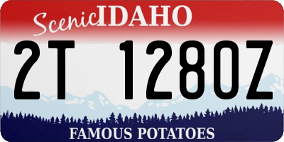 ID license plate 2T1280Z