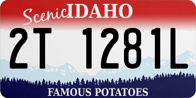 ID license plate 2T1281L