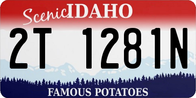 ID license plate 2T1281N