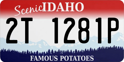 ID license plate 2T1281P