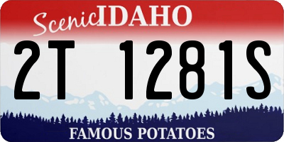 ID license plate 2T1281S
