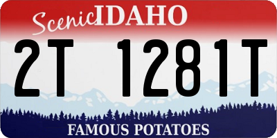 ID license plate 2T1281T