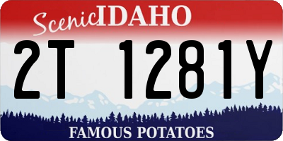 ID license plate 2T1281Y