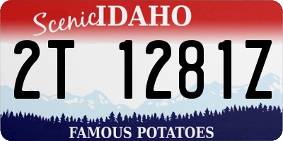 ID license plate 2T1281Z